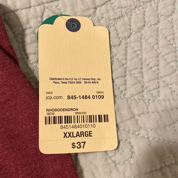 NWT - John’s Bay Women’s Top -  XXL in burgundy - Picture 7 of 11